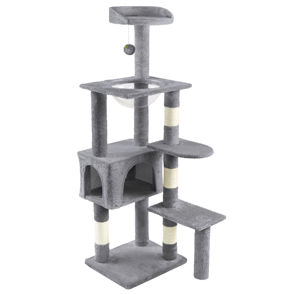 VOUNOT Cat Tree Tower with Space Capsule, Multi Level Cat Activity