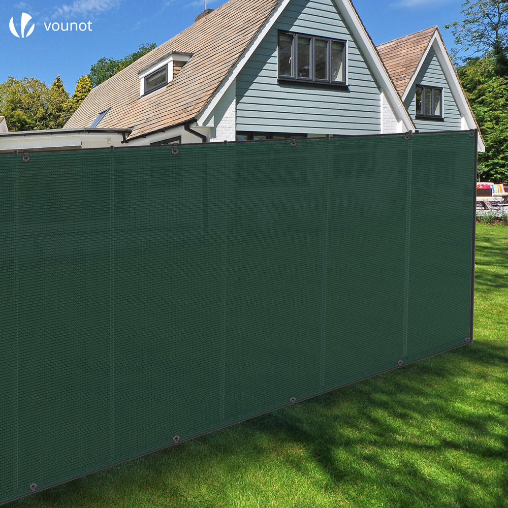 VOUNOT Privacy Netting 1 × 10 m Tuinafscherming 230 g/m² HDPE Shading Net, 95% Shading Rate UV-bestendig, scheurbestendig windscherm met gaten en kabelbinders, grijs VOUNOT Privacy Netting 1 × 10 m Tuinafscherming 230 g/m² HDPE Shading Net, 95% Shading Rate UV-bestendig, scheurbestendig windscherm met gaten en kabelbinders, grijs