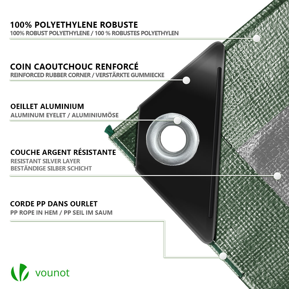 Suwooy Transparent Waterproof Tarpaulin With Eyelets