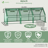 VOUNOT Mini Greenhouse with 3 Zipper Windows, Reinforced PE Cover for Plants, Green
