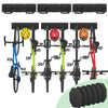 VOUNOT Bike Wall Mounted Rack for 6 Bikes & 3 Helmets, Black