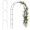 VOUNOT 4 Pack Metal Garden Arches for Climbing Plants, 140 x 37 x 240 cm, Black