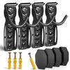 VOUNOT 4-Pack Bike Hooks, Bike Storage Rack w/ Protective Pads Easy Installation