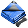 VOUNOT 1.5x6m Tarpaulin Heavy Duty 180 g/m² Waterproof Tarp Blue