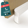 VOUNOT Door Draught Excluder Strip Draft Excluder Under Door 100x5cm, White