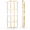 VOUNOT 4-Tier Foldable Clothes Airer 99x69x175.5 cm Drying Rack, White