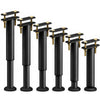 VOUNOT® 6 Pack Adjustable Metal Bed Legs, 25-43 cm Height, Black