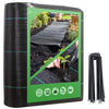 VOUNOT 1x10m Weed Control Fabric with Pegs, Heavy Duty Landscape Ground Cover Membrane
