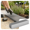 VOUNOT 35M Galvanised Steel Lawn Edging, Metal Garden Border 100x18cm 35pcs