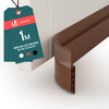 VOUNOT Door Draught Excluder Strip Draft Excluder Under Door 100x5cm, Brown