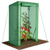 VOUNOT Garden Greenhouse w/Roll-Up Door, 135g/m² PE Cover, 100x50x150cm, Green