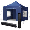 VOUNOT 3x3m Heavy Duty Pop Up Gazebo with 4 Sides Party Tent, Blue