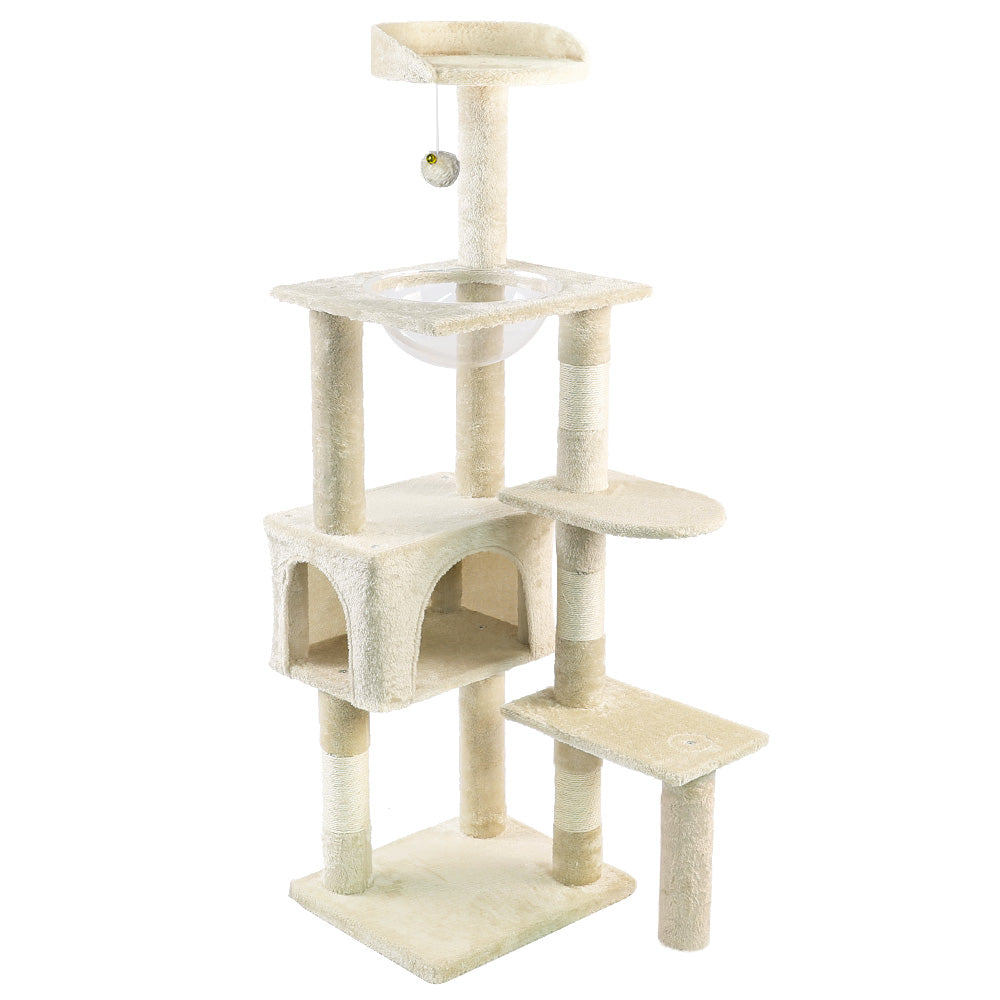 VOUNOT Cat Tree Tower with Space Capsule, Multi Level Cat Activity