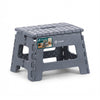 VOUNOT  Folding Step Stool, Anti-Slip Folding Stool, 32x25x22 cm Grey