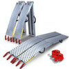 VOUNOT Set of 2  Heavy Duty Ramps with Hook Safety Straps 800 kg Max Loading