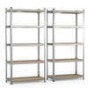 VOUNOT 5-Tier Heavy Duty Shelving Units, 2 Pack Garage Storage Racking LC:1250g