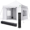 VOUNOT 3x3m Heavy Duty Pop Up Gazebo with 4 Sides Party Tent, White