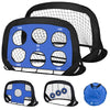 VOUNOT Set of 2 Pop up Goals for Kids, 4-in-1 Football Net Indoor & Outdoor