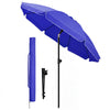 VOUNOT 2m Tilting Garden Parasol UV50+ with Ground Anchor, BlueBlue