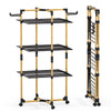 VOUNOT 3-Tier Foldable Clothes Airer 99x69x135.5 cm Drying Rack, Black