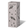 VOUNOT Metal Umbrella Stand, Freestanding Holder with Drip Tray & 4 Hooks, Beige