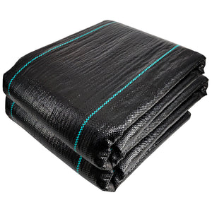 VOUNOT 2x25m Weed Control Fabric, Heavy Duty Landscape Ground Cover Membrane, Black - VOUNOTUK