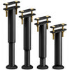 VOUNOT® 4 Pack Adjustable Metal Bed Legs, 25-43 cm Height, Black