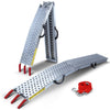 VOUNOT Heavy Duty Ramp with Hook Safety Straps 400kg Max Loading