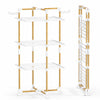 VOUNOT 3-Tier Foldable Clothes Airer 99x69x135.5 cm Drying Rack, White