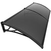 VOUNOT 200x80cm Front Door Canopy Porch Outdoor Awning, Patio Rain Shelter, Anthracite