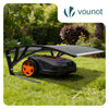 VOUNOT Robotic Lawnmower Garage 104x80x50 cm, Outdoor Shelter, Grey
