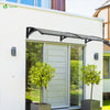 VOUNOT 200x80cm Front Door Canopy Porch Outdoor Awning, Patio Rain Shelter, Anthracite