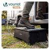 VOUNOT  Folding Step Stool, Anti-Slip Folding Stool, 39.5x24x13 cm, Black