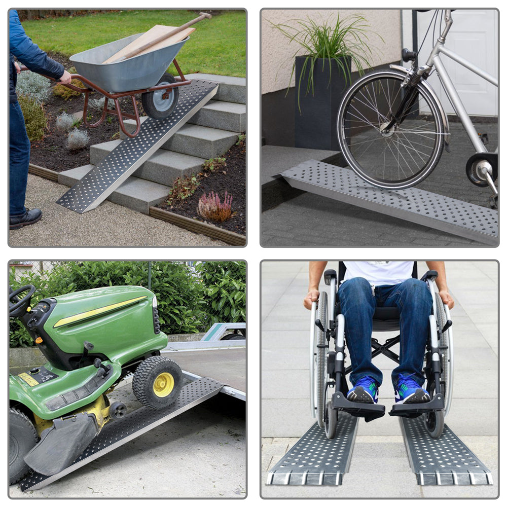 VOUNOT Set of 2 Loading Ramps 160cm Heavy Duty 400 kg Max Loading ...