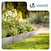 VOUNOT 35M Galvanised Steel Lawn Edging, Metal Garden Border 100x13cm 35pcs