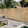 VOUNOT Natural Peeled Reed Fence 140x600cm with Fixing Clips Garden Panel Fence