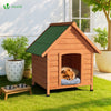 VOUNOT Dog House Outdoor Durable Pet Shelter, 72x65x83cm, Wood
