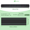 VOUNOT 2x50m Weed Control Fabric with Pegs, Heavy Duty Landscape Ground Cover Membrane
