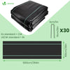 VOUNOT 1x10m Weed Control Fabric with Pegs, Heavy Duty Landscape Ground Cover Membrane