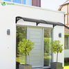 VOUNOT 200x80cm Front Door Canopy Porch Outdoor Awning, Patio Rain Shelter, Anthracite