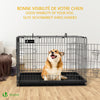 VOUNOT Dog Crate Portable Foldable Secure Pet Puppy Cage with Cover 36 Inches, L - VOUNOTUK