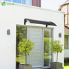 VOUNOT 120x80cm Front Door Canopy Porch Outdoor Awning, Patio Rain Shelter, Anthracite