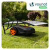 VOUNOT Robotic Lawnmower Garage 104x80x50 cm, Outdoor Shelter, Transparent