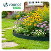 VOUNOT Plastic Garden Edging, Flexible Lawn Edging with Pegs, Green 20m