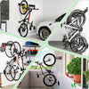 VOUNOT Bike Wall Mounted Rack for 4 Bikes & 2 Helmets, Black