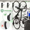 VOUNOT 4-Pack Bike Hooks, Bike Storage Rack w/ Protective Pads Easy Installation