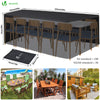 VOUNOT Garden Furniture Covers 242x162x73cm Waterproof Patio Set Cover Black