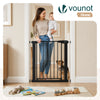 VOUNOT Safety Gate for Stairs 75-82cm, Pressure Fit Baby Gate, Black