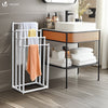VOUNOT Freestanding Towel Rail 4-Tier Metal Towel Stand, White