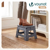 VOUNOT  Folding Step Stool, Anti-Slip Folding Stool, 32x25x22 cm Grey